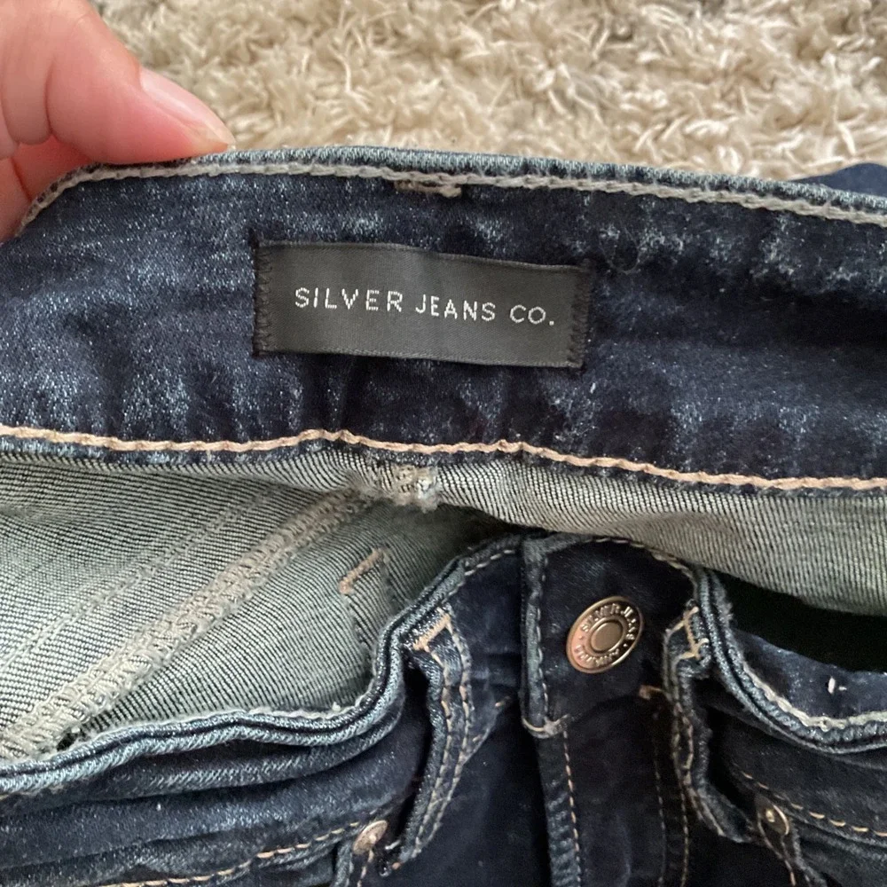 Silver Jeans Co Boyfriend Dark Wash Denim Jeans W25 L29 L27101ECF485